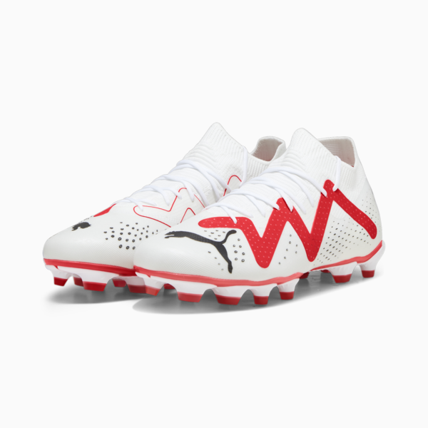 Botines FUTURE MATCH FG/AG ADP, PUMA White-PUMA Black-Fire Orchid, large-ARG