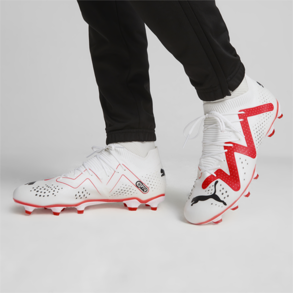 Botines FUTURE MATCH FG/AG ADP, PUMA White-PUMA Black-Fire Orchid, large-ARG