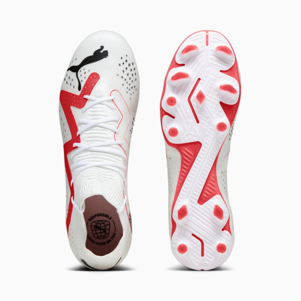 Botines FUTURE MATCH FG/AG ADP, PUMA White-PUMA Black-Fire Orchid, large-ARG
