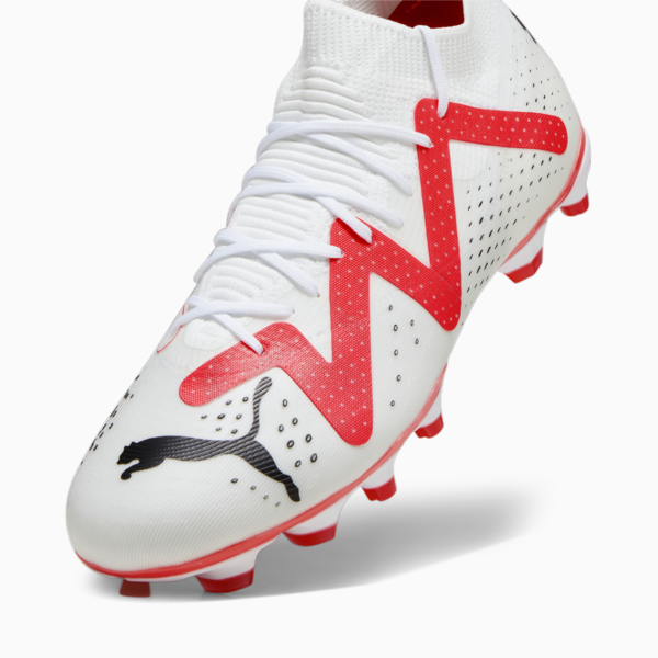 Botines FUTURE MATCH FG/AG ADP, PUMA White-PUMA Black-Fire Orchid, large-ARG