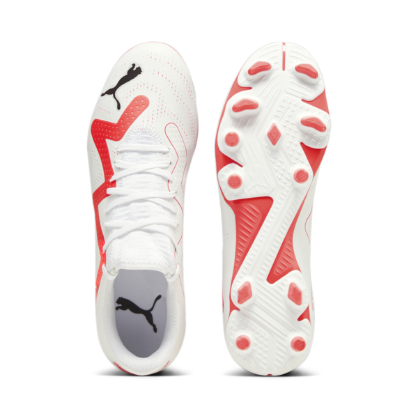 Botín FUTURE PLAY FG/AG ADP, PUMA White-Fire Orchid, large-ARG