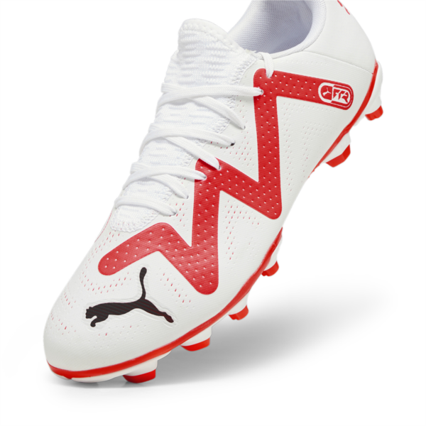 Botín FUTURE PLAY FG/AG ADP, PUMA White-Fire Orchid, large-ARG