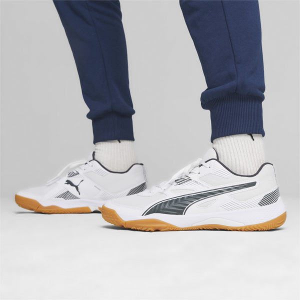 Zapatillas para deportes de interior Solarflash II, PUMA White-Shadow Gray-Gum, large-ARG