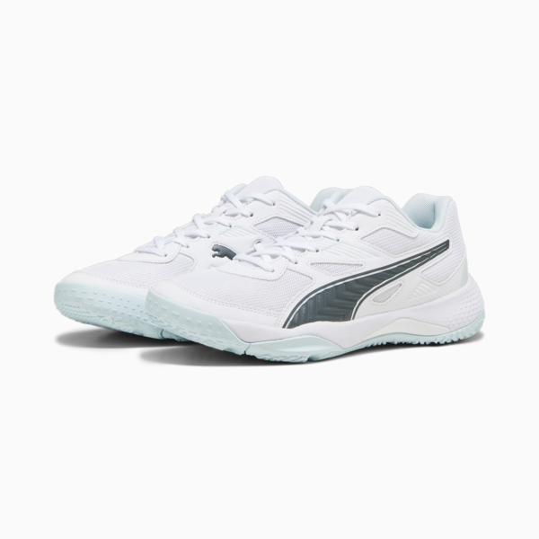 Zapatillas para deportes de interior Solarflash II, PUMA White-Nitro Blue-Shadow Gray, large-ARG
