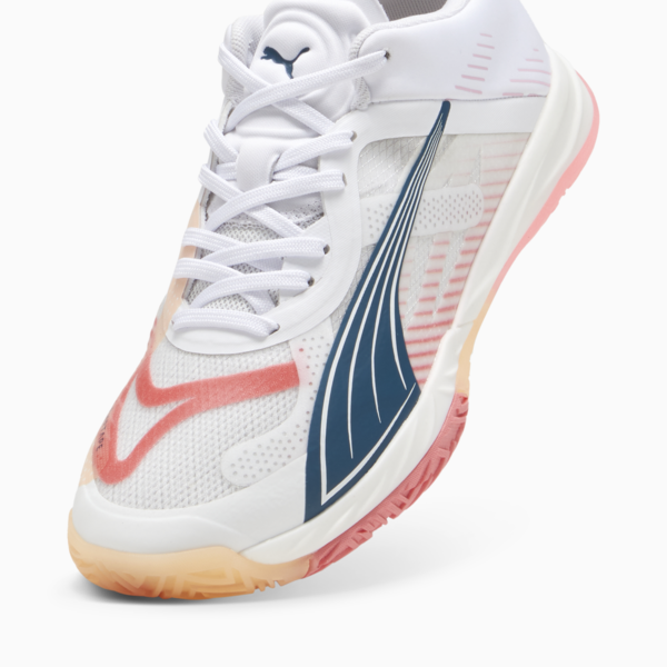 Accelerate NITRO SQD Women's Indoor Sports Shoes, PUMA White-Ocean Tropic-Passionfruit-Fizzy Melon, large-ZAF
