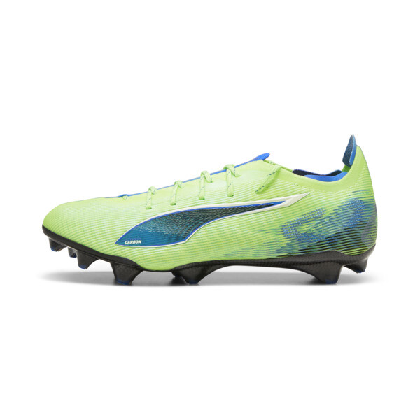 Puma Ultra 5 Carbon Firm Ground Men's Soccer Cleats Shoes In Fizzy Apple- White-bluemazing