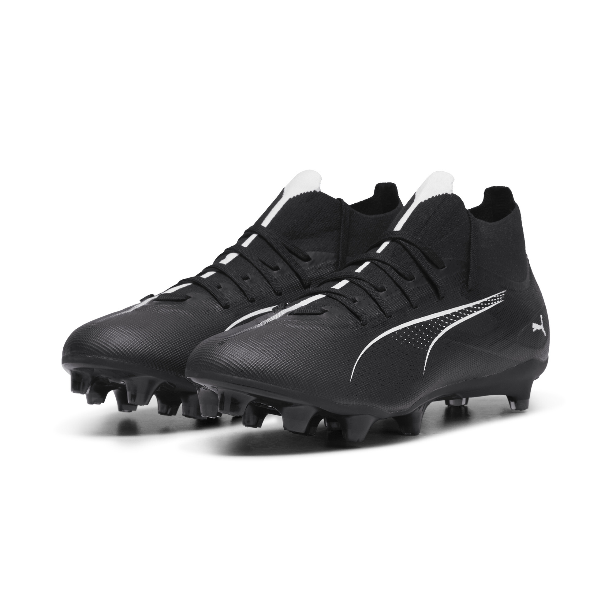 Puma ULTRA 5 MATCH+ FG/AG Football Boots, Black, Size 44, Shoes