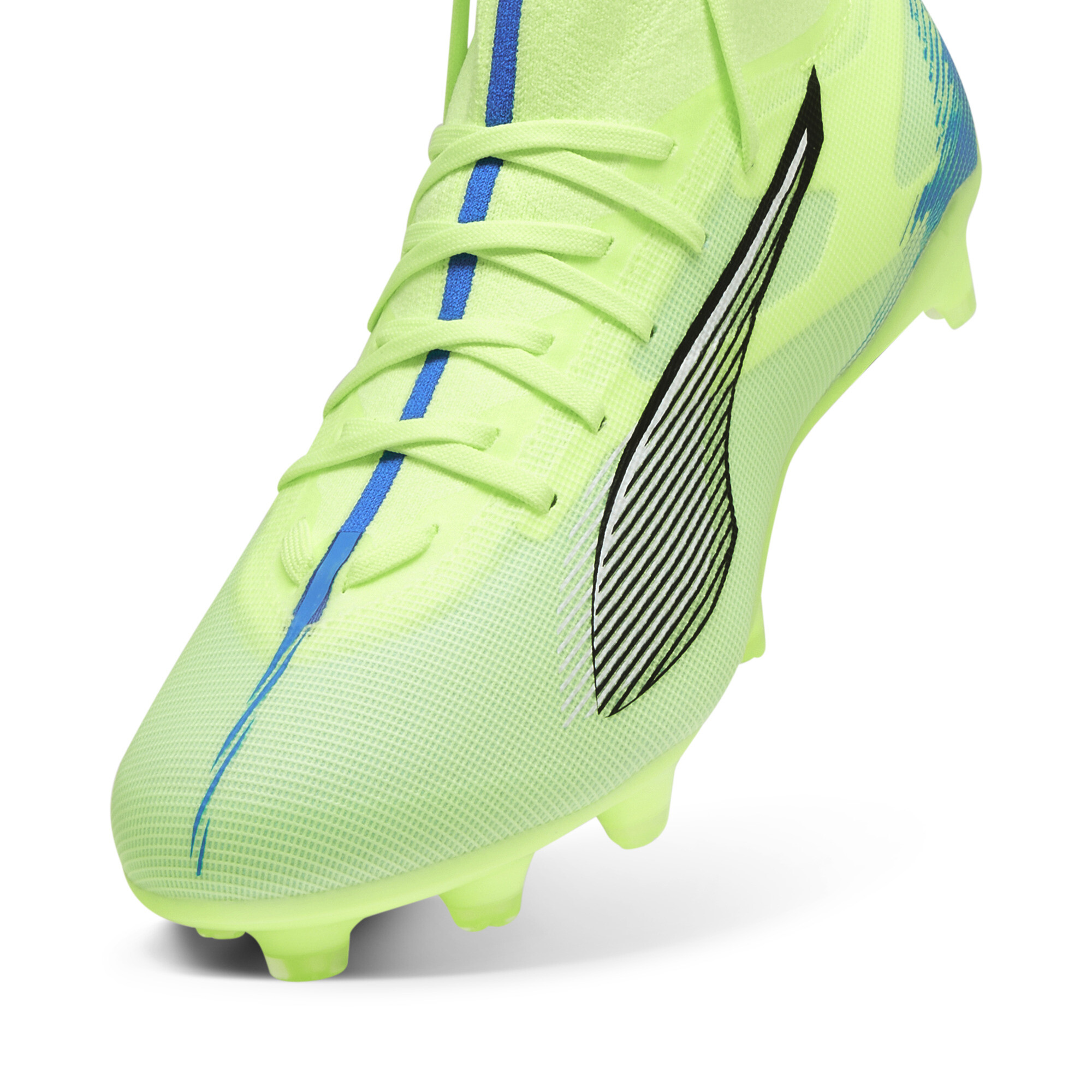 PUMA Ultra 5 Match+ Gras / Kunstgras Voetbalschoenen (MG) Groen Blauw Zwart Wit