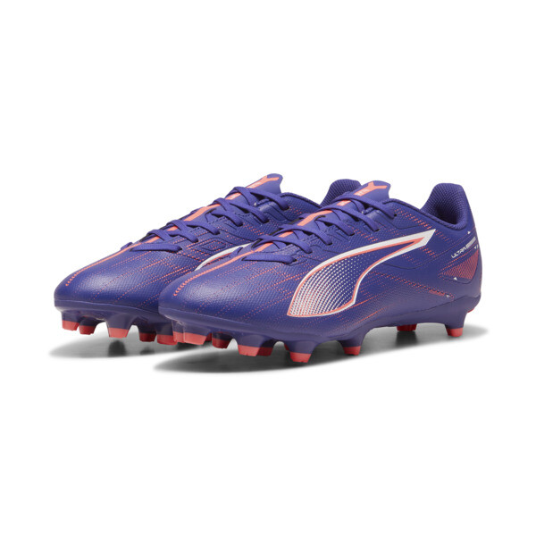 Puma blue and pink football boots top