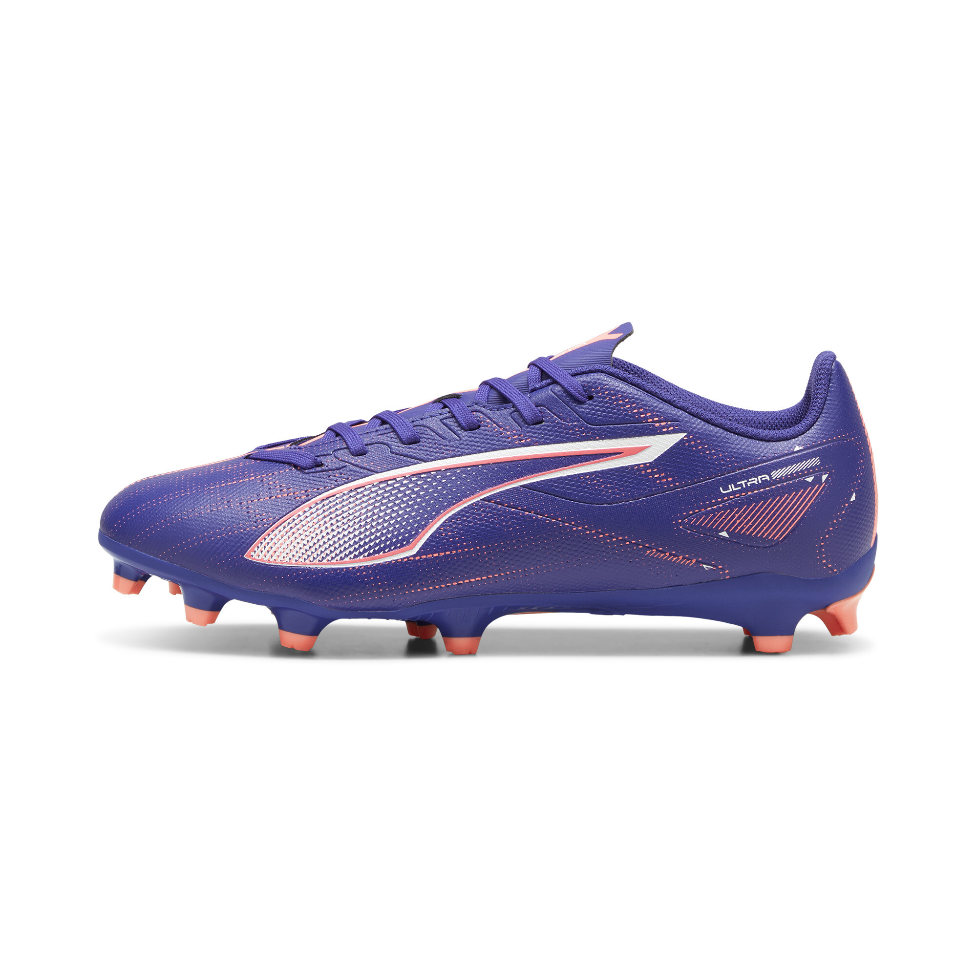 Puma ULTRA 5 PLAY FG/AG Fußballschuhe | Lapis Lazuli/White/Sunset Glow | Größe: 43