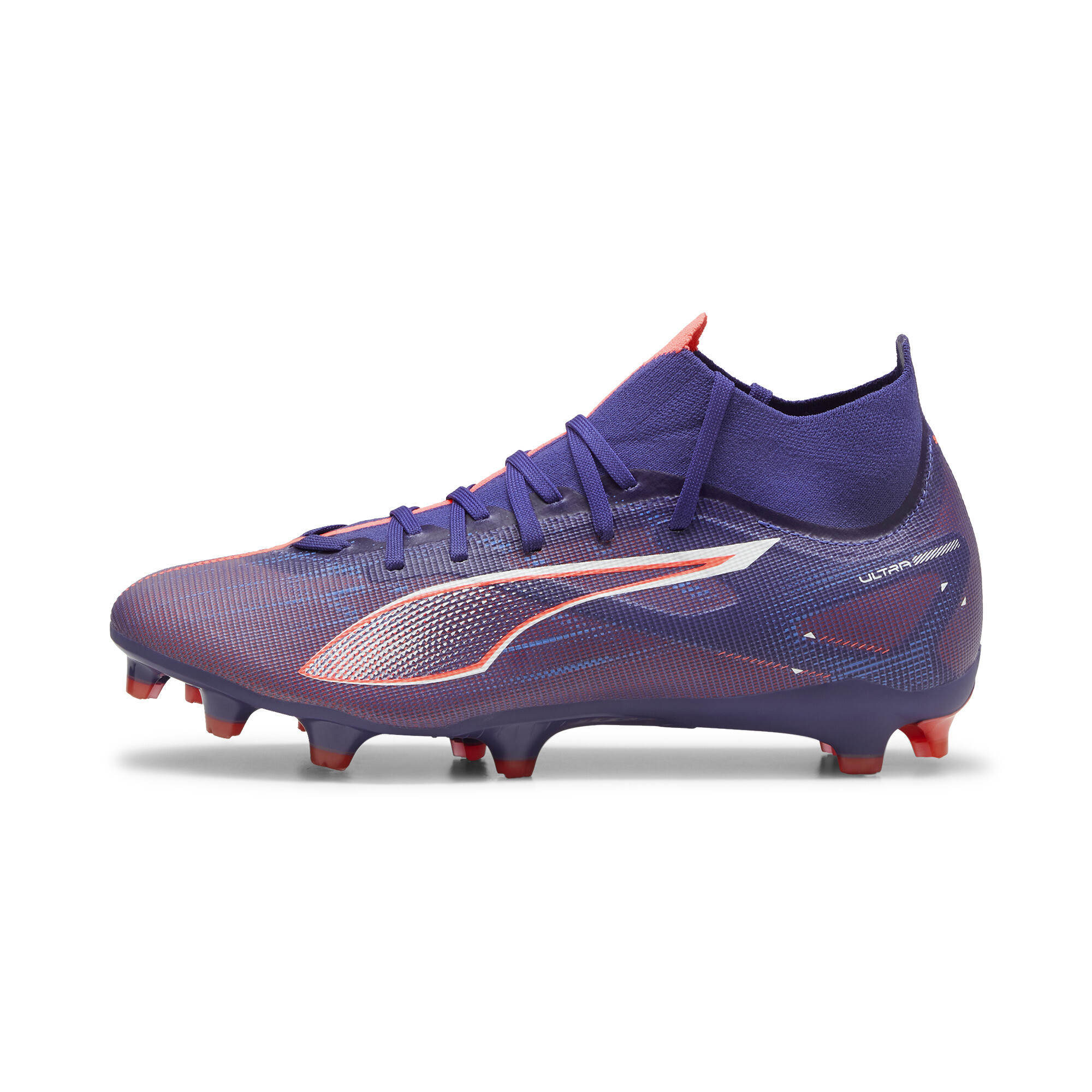 Puma ULTRA 5 MATCH+ FG/AG Fußballschuhe Damen | Lapis Lazuli/White/Sunset Glow | Größe: 42