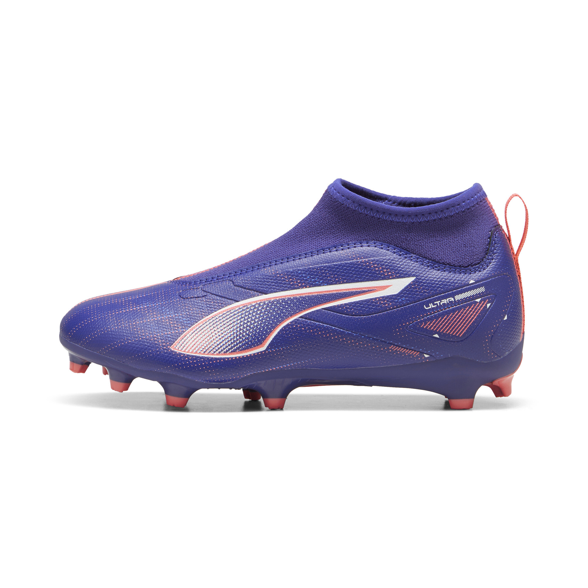 Puma ULTRA 5 MATCH+ FG/AG Fußballschuhe ohne Schnürung Teenager Für Für Kinder | Lapis Lazuli/White/Sunset Glow | Größe:...