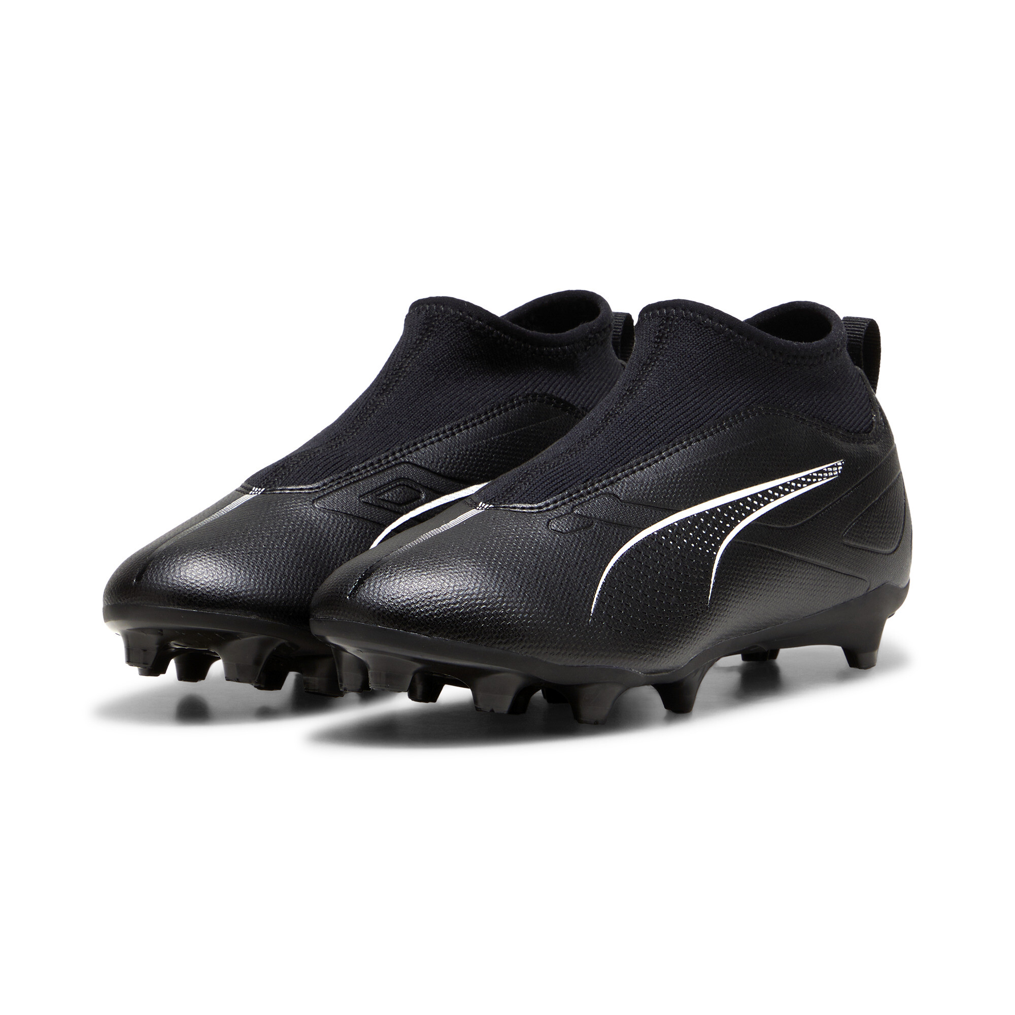 Puma ULTRA 5 MATCH+ Laceless FG/AG Football Boots Youth, Black, Size 34.5, Shoes