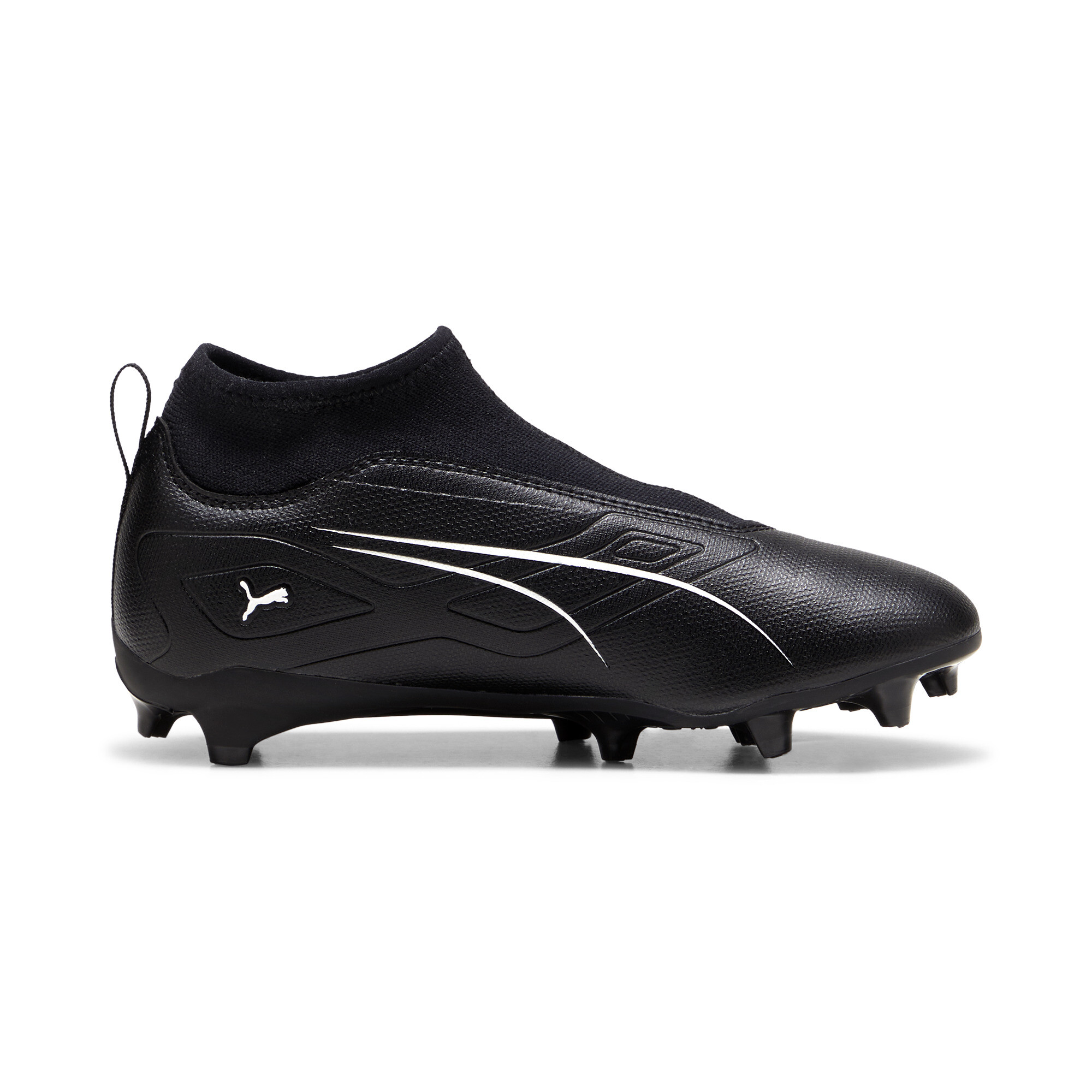 Puma ULTRA 5 MATCH+ Laceless FG/AG Football Boots Youth, Black, Size 34.5, Shoes