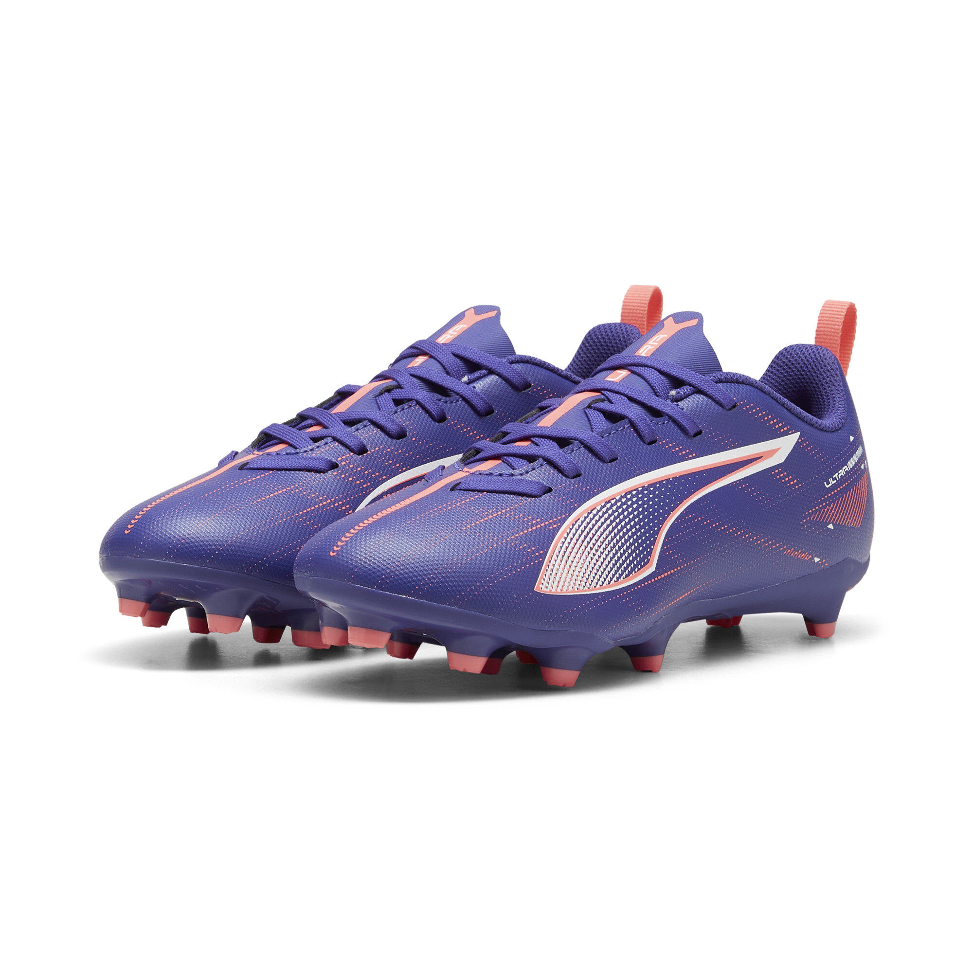 PUMA ULTRA 5 PLAY FG/AG Football Boots Youth In Blue, Size EU 38