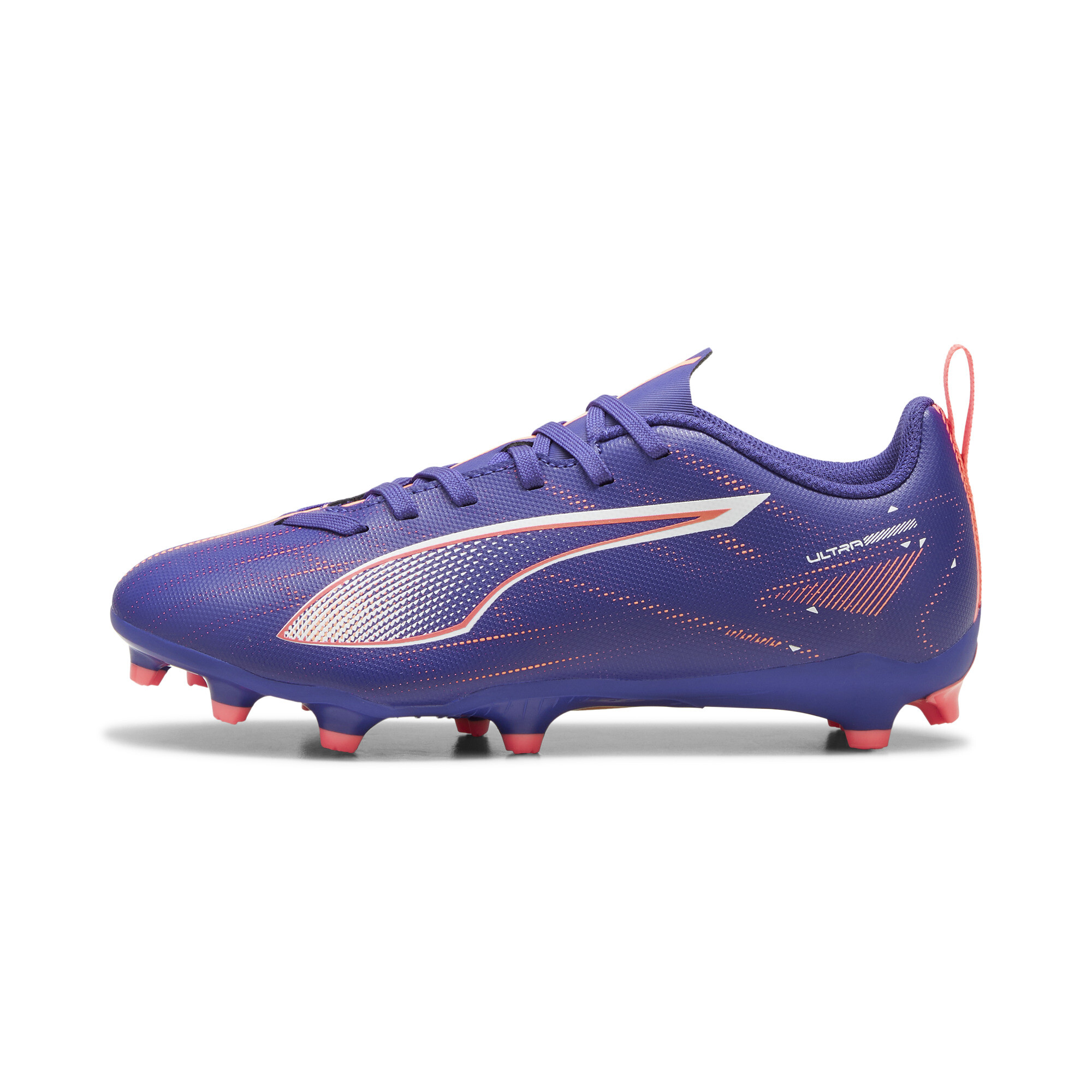 Puma ULTRA 5 PLAY FG/AG Fußballschuhe Teenager Für Für Kinder | Lapis Lazuli/White/Sunset Glow | Größe: 37.5