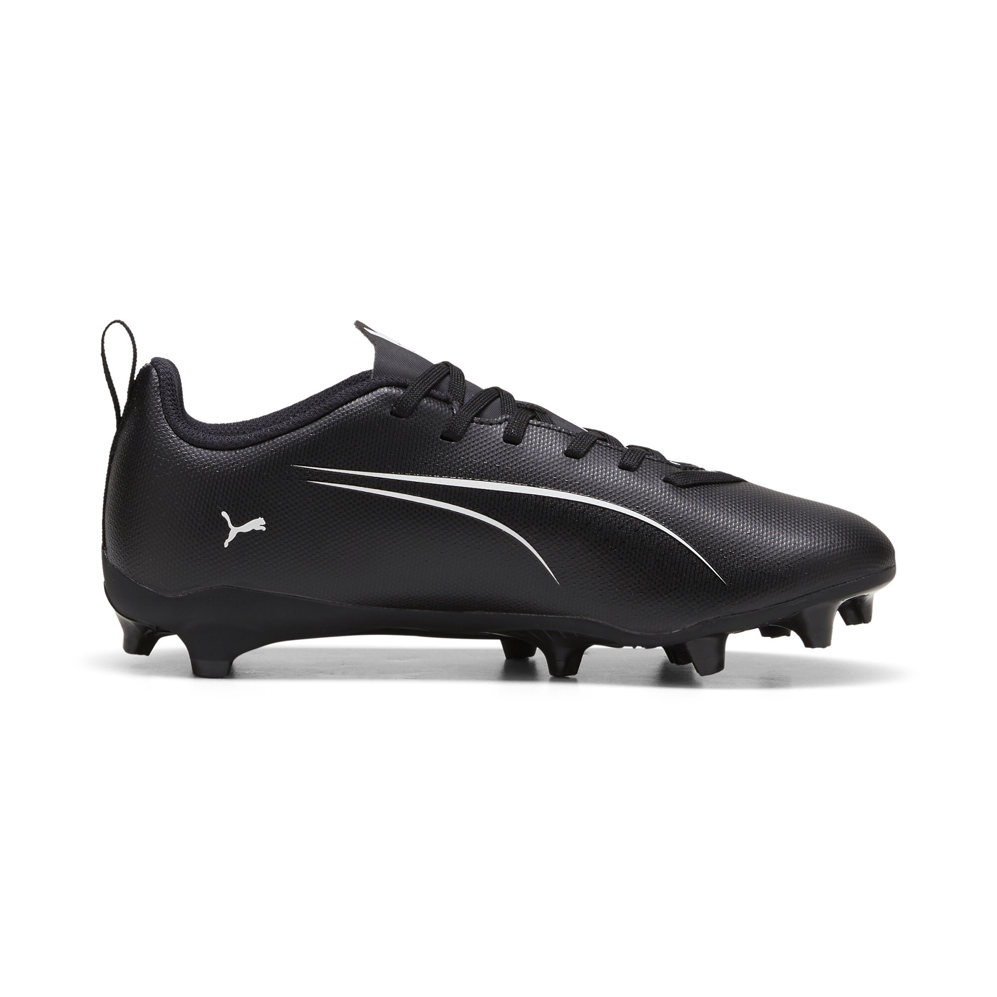 PUMA ULTRA 5 PLAY FG/AG Football Boots Youth In Black, Size EU 30