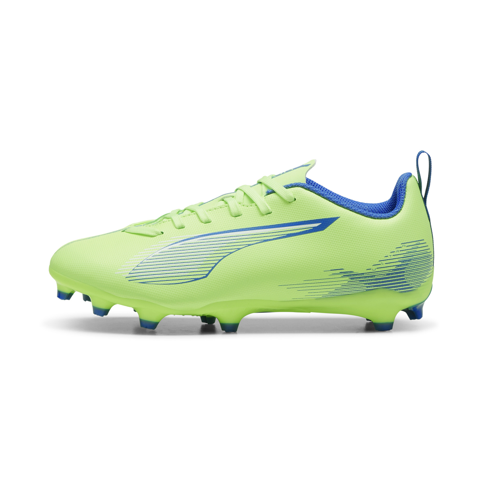 Puma ULTRA 5 PLAY FG/AG Fußballschuhe Teenager Für Für Kinder | Fizzy Apple/White/Bluemazing | Größe: 37.5