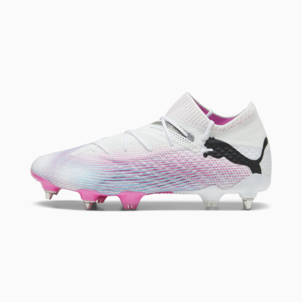 FUTURE 7 ULTIMATE MxSG Football Boots, PUMA White-PUMA Black-Poison Pink, large-ZAF