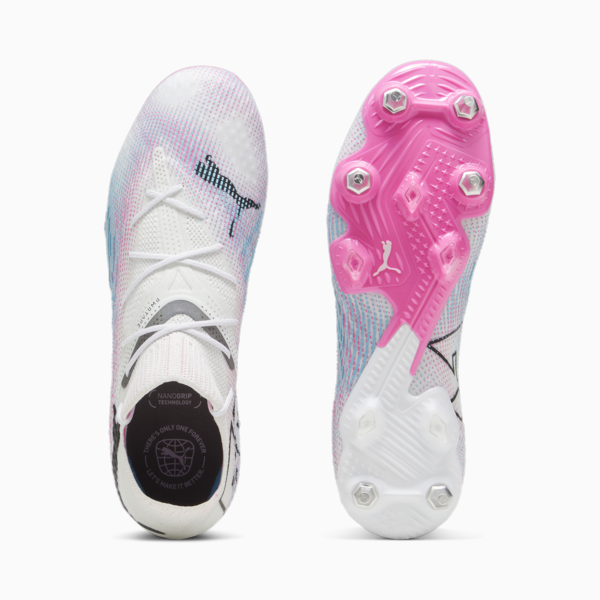 FUTURE 7 ULTIMATE MxSG Football Boots, PUMA White-PUMA Black-Poison Pink, large-ZAF