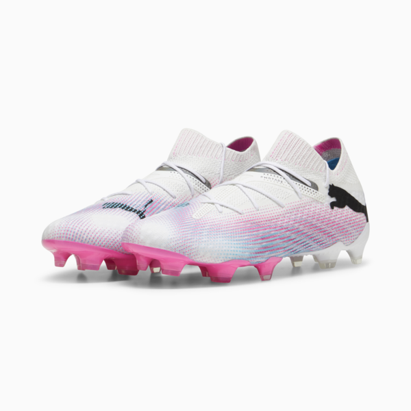 FUTURE 7 ULTIMATE FG/AG Women's Football Boots, PUMA White-PUMA Black-Poison Pink, large-ZAF