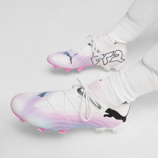 FUTURE 7 ULTIMATE FG/AG Women's Football Boots, PUMA White-PUMA Black-Poison Pink, large-ZAF