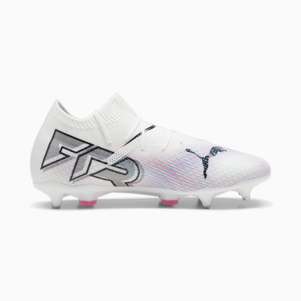 FUTURE 7 PRO MxSG Football Boots, PUMA White-PUMA Black-Poison Pink, large-ZAF