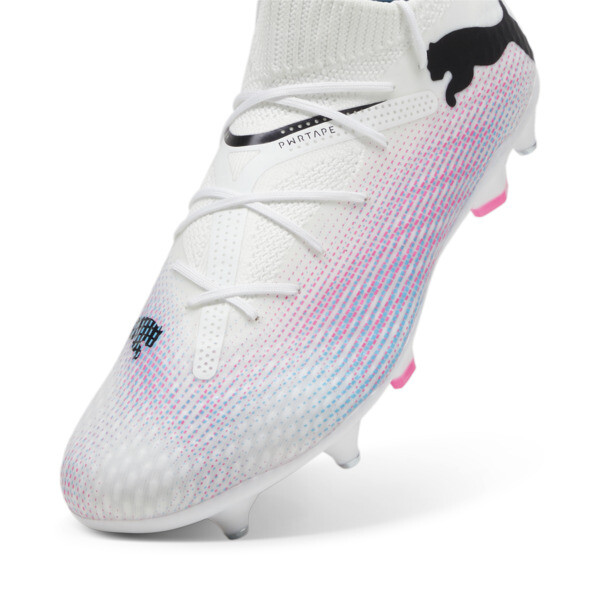 FUTURE 7 PRO MxSG Football Boots, PUMA White-PUMA Black-Poison Pink, large-ZAF