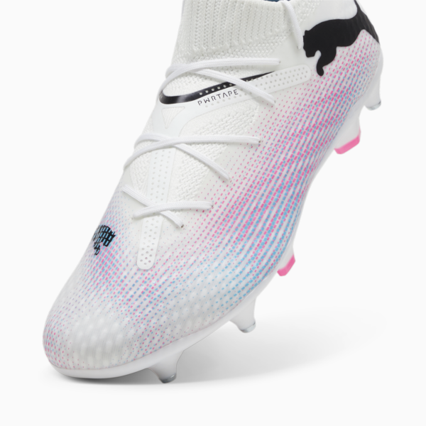 FUTURE 7 PRO MxSG Football Boots, PUMA White-PUMA Black-Poison Pink, large-ZAF