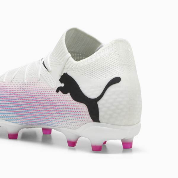 FUTURE 7 PRO FG/AG Football Boots, PUMA White-PUMA Black-Poison Pink, large-ZAF