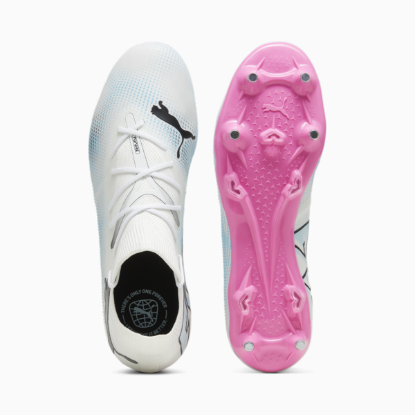 FUTURE 7 MATCH MxSG Football Boots, PUMA White-PUMA Black-Poison Pink, large-ZAF