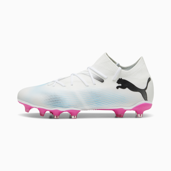 Botines de fútbol FUTURE 7 MATCH FG/AG para mujer, PUMA White-PUMA Black-Poison Pink, large-ARG