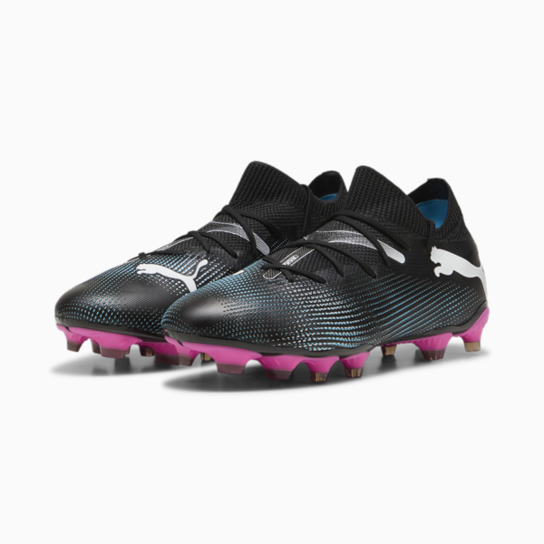Botines de fútbol FUTURE 7 MATCH FG/AG para mujer, PUMA Black-PUMA White-Poison Pink, large-ARG