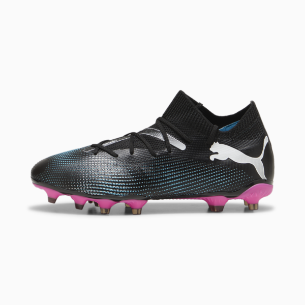 Botines de fútbol FUTURE 7 MATCH FG/AG para mujer, PUMA Black-PUMA White-Poison Pink, large-ARG