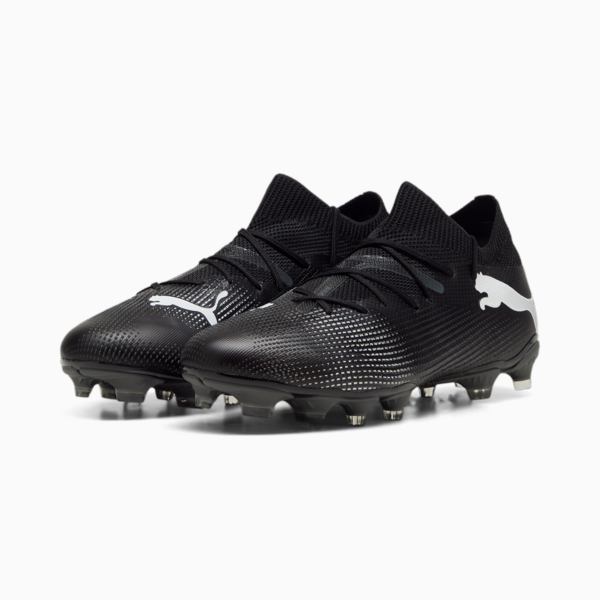 Botines de fútbol FUTURE 7 MATCH FG/AG para mujer, PUMA Black-PUMA White-Shadow Gray, large-ARG