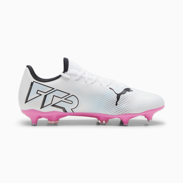 FUTURE 7 PLAY MxSG Football Boots, PUMA White-PUMA Black-Poison Pink, large-ZAF