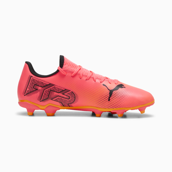 FUTURE 7 PLAY FG/AG Football Boots, Sunset Glow-PUMA Black-Sun Stream, large-ZAF