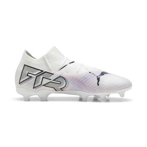 FUTURE 7 PRO FG/AG Youth Football Boots, PUMA White-PUMA Black-Poison Pink, large-ZAF