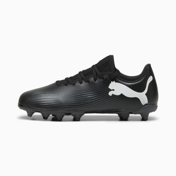 FUTURE 7 PLAY FG/AG Youth Football Boots, PUMA Black-PUMA White, large-ZAF