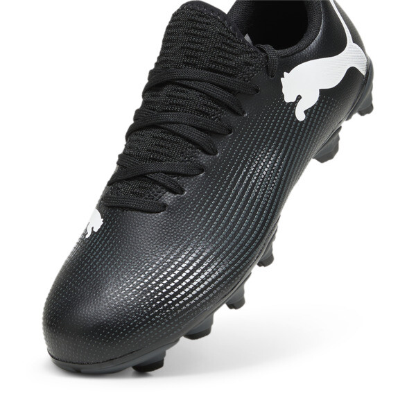 FUTURE 7 PLAY FG/AG Youth Football Boots, PUMA Black-PUMA White, large-ZAF