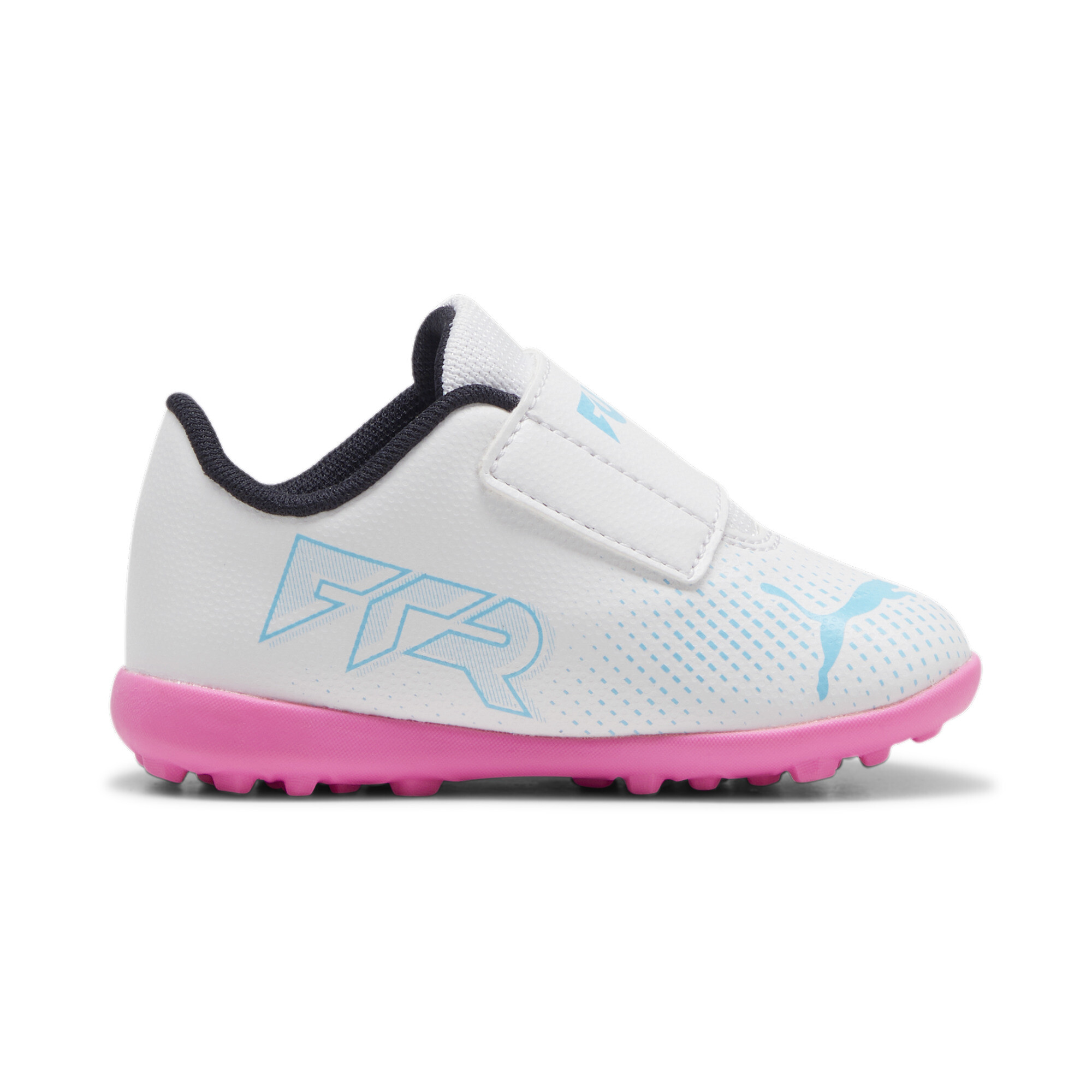 Kids' PUMA FUTURE 7 PLAY TT Toddlers' Football Boots In White/Pink, Size EU 26