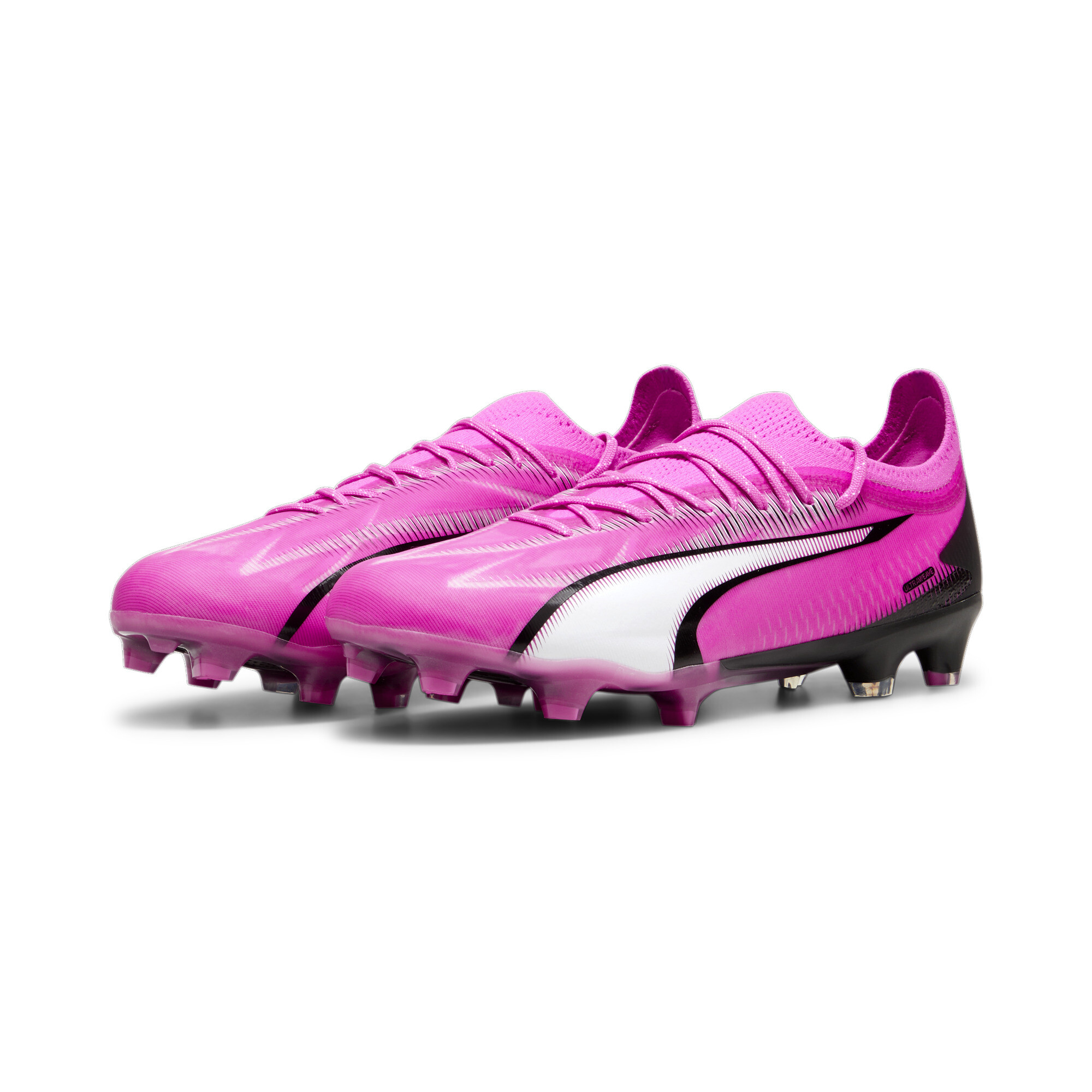 Men's PUMA ULTRA ULTIMATE FG/AG Football Boots In Pink, Size EU 45