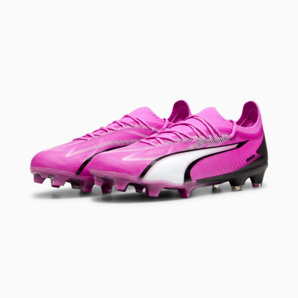 Botines de fútbol ULTRA ULTIMATE FG/AG, Poison Pink-PUMA White-PUMA Black, large-ARG