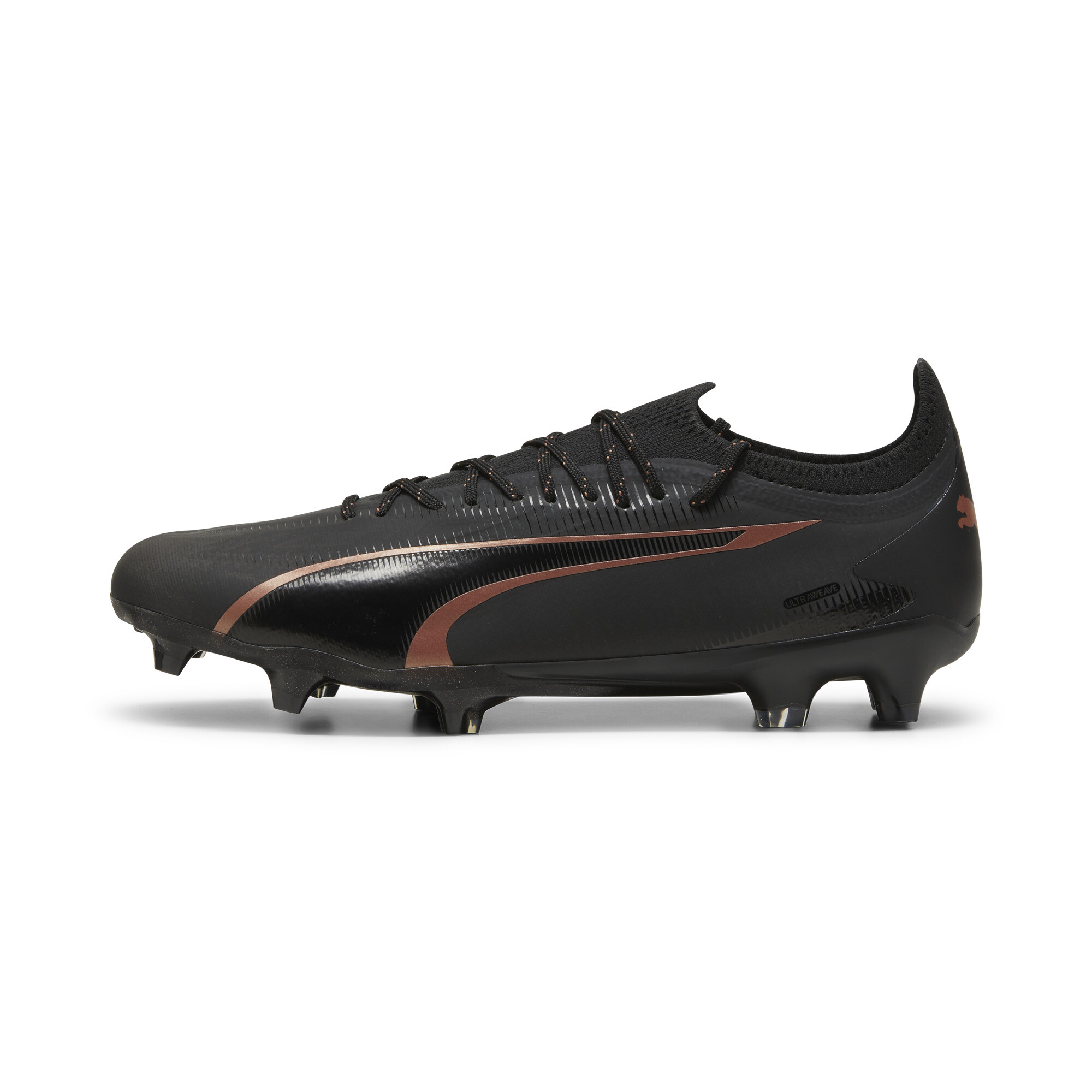 Men's PUMA ULTRA ULTIMATE FG/AG Football Boots In Black, Size EU 45