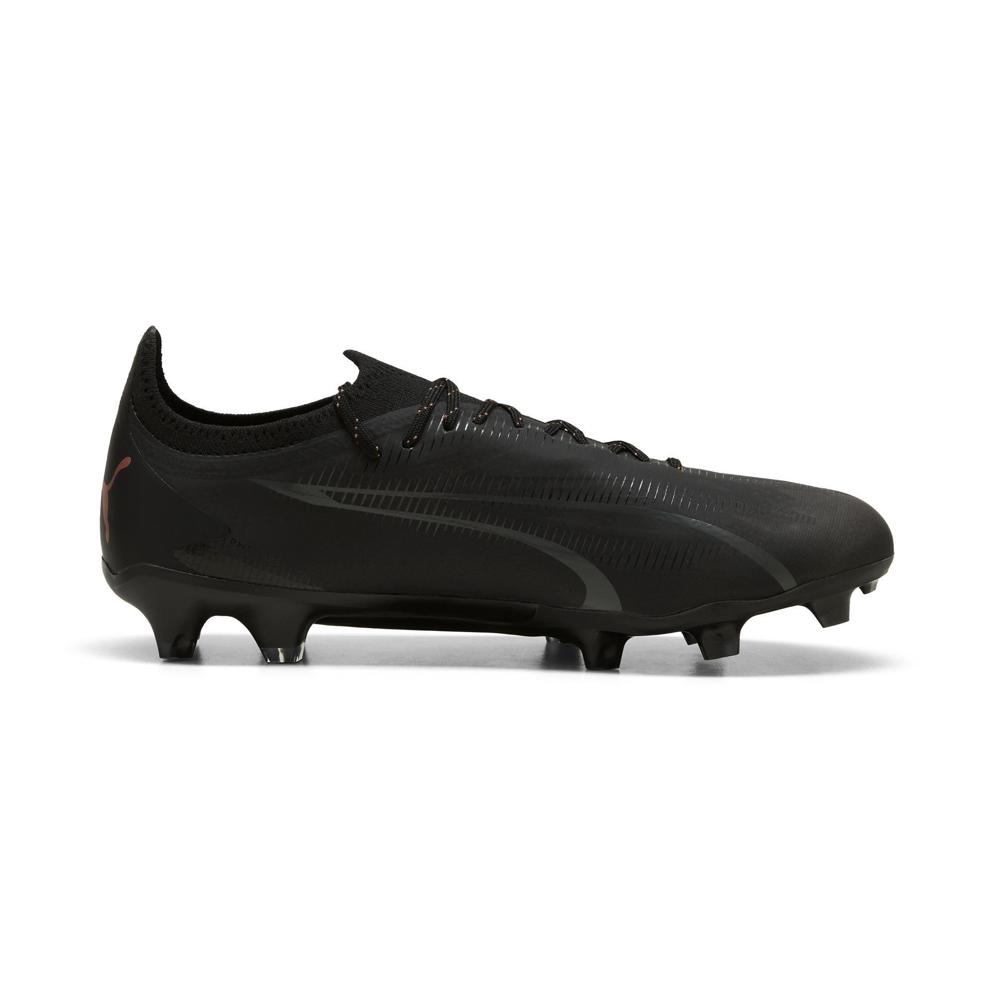 Men's PUMA ULTRA ULTIMATE FG/AG Football Boots In Black, Size EU 41