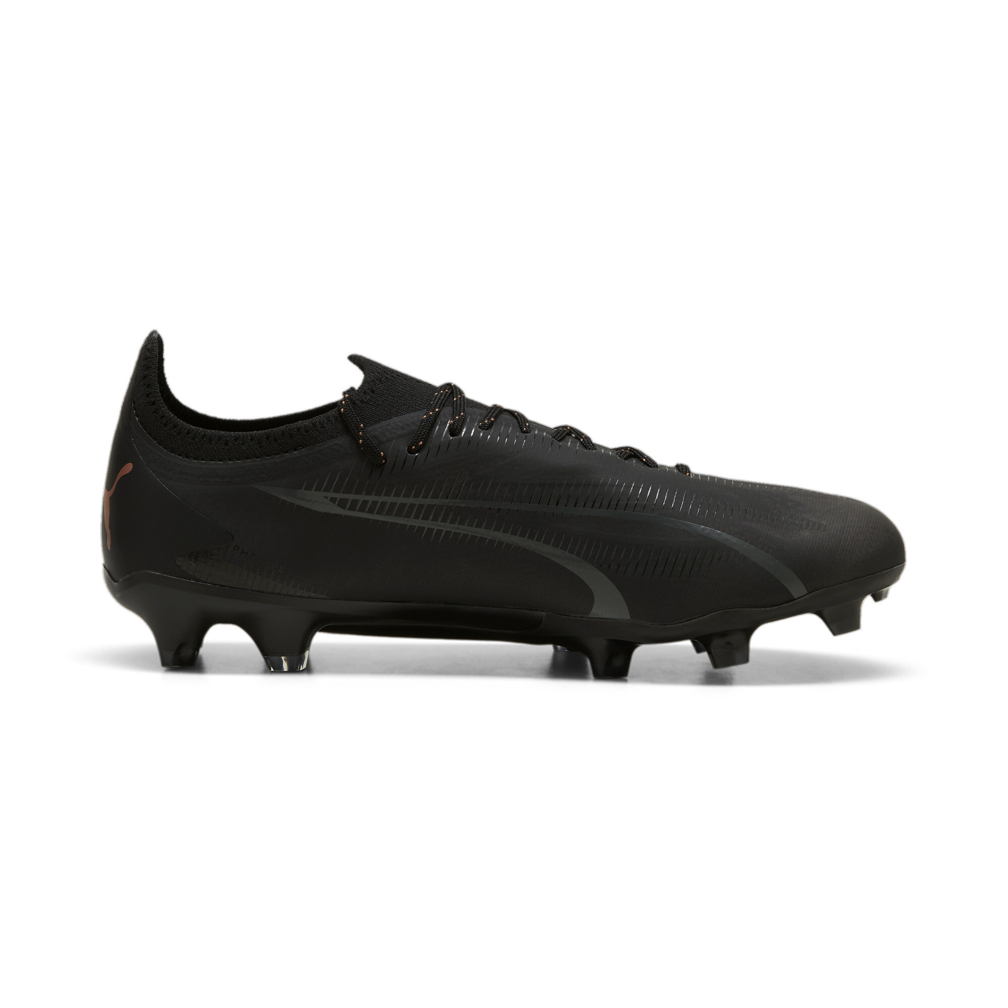 Men's PUMA ULTRA ULTIMATE FG/AG Football Boots In Black, Size EU 44