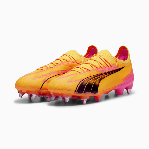 Botines de fútbol ULTRA Ultimate MxSG, Sun Stream-PUMA Black-Sunset Glow, large-ARG
