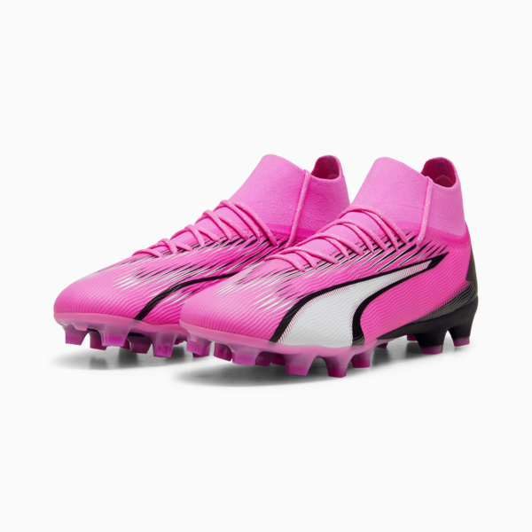 ULTRA PRO FG/AG Football Boots, Poison Pink-PUMA White-PUMA Black, large-ZAF