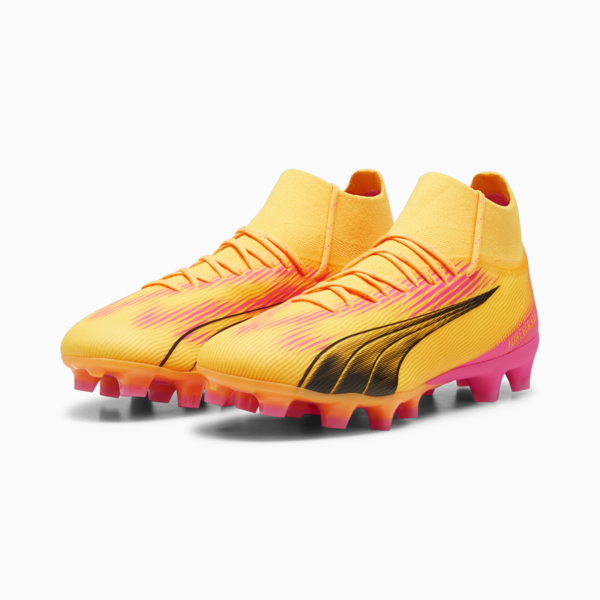 Botines de fútbol ULTRA PRO FG/AG, Sun Stream-PUMA Black-Sunset Glow, large-ARG