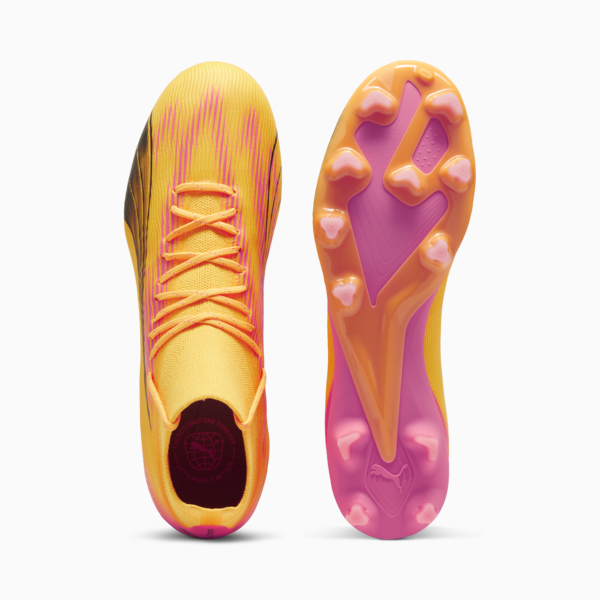 Botines de fútbol ULTRA PRO FG/AG, Sun Stream-PUMA Black-Sunset Glow, large-ARG
